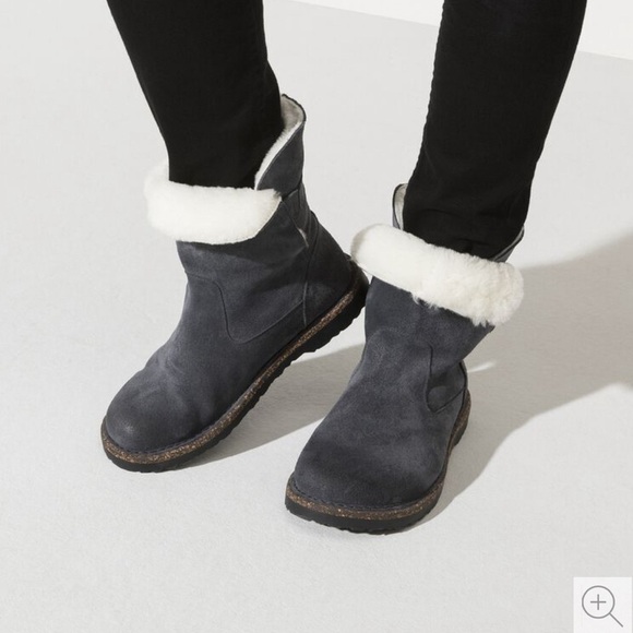 Birkenstock Uppsala Shearling Suede Leather boots women size 36